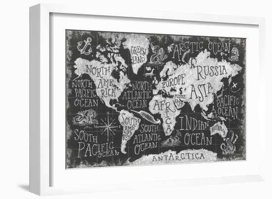 Mythical Map I-Mary Urban-Framed Art Print