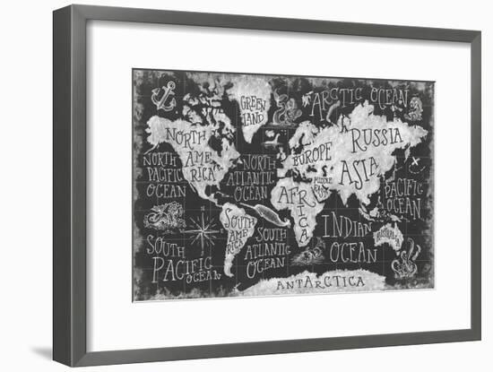 Mythical Map I-Mary Urban-Framed Art Print