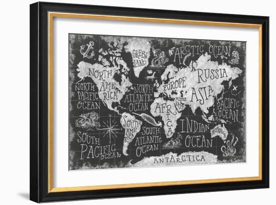 Mythical Map I-Mary Urban-Framed Art Print