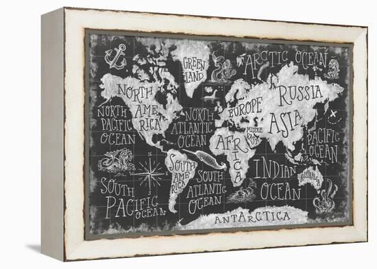 Mythical Map I-Mary Urban-Framed Stretched Canvas
