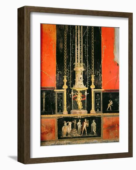 Mythological and Decorative Details from the East Wall in the Lover's Room, Casa Dei Vettii-Roman-Framed Giclee Print