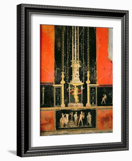 Mythological and Decorative Details from the East Wall in the Lover's Room, Casa Dei Vettii-Roman-Framed Giclee Print
