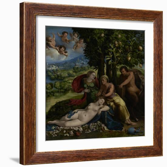Mythological Scene, c.1524-Dosso Dossi-Framed Giclee Print