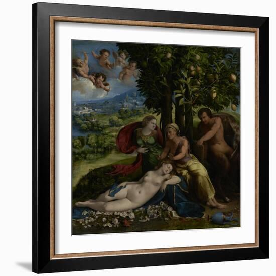 Mythological Scene, c.1524-Dosso Dossi-Framed Giclee Print