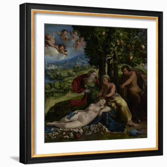 Mythological Scene, c.1524-Dosso Dossi-Framed Giclee Print