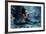 Mythology Being, Mermaid In Underwater Scene, Photo Compilation-coka-Framed Art Print