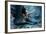 Mythology Being, Mermaid In Underwater Scene, Photo Compilation-coka-Framed Art Print