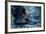 Mythology Being, Mermaid In Underwater Scene, Photo Compilation-coka-Framed Art Print