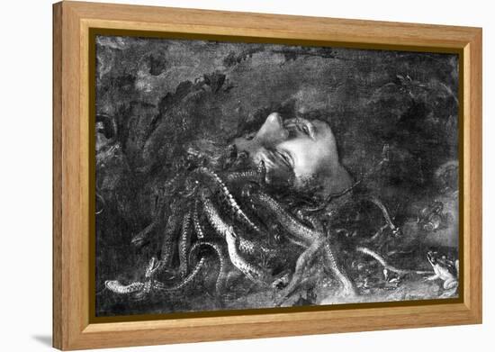 Mythology: Medusa-Leonardo da Vinci-Framed Premier Image Canvas