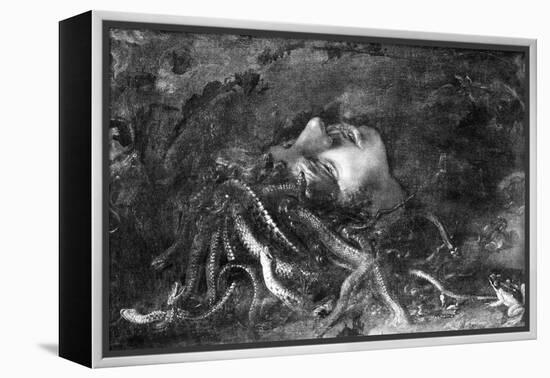 Mythology: Medusa-Leonardo da Vinci-Framed Premier Image Canvas