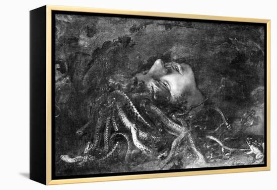 Mythology: Medusa-Leonardo da Vinci-Framed Premier Image Canvas
