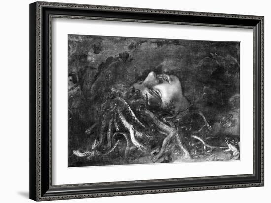 Mythology: Medusa-Leonardo da Vinci-Framed Giclee Print