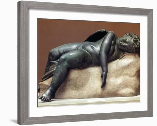 Mythology: Sleeping Eros-Odilon Redon-Framed Photographic Print