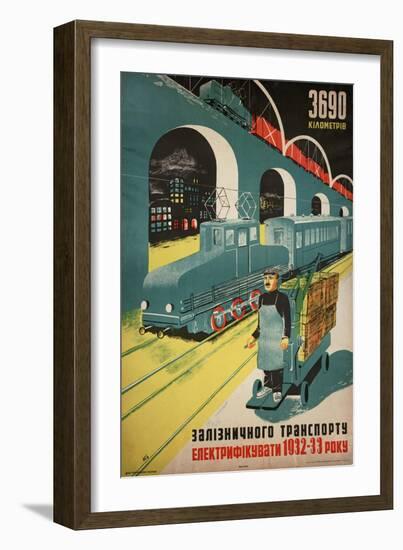 N. C., "3690 Kilometers"-null-Framed Giclee Print