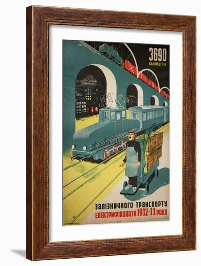 N. C., "3690 Kilometers"-null-Framed Giclee Print