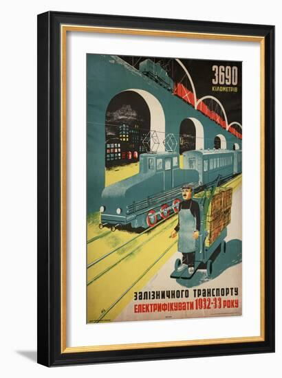 N. C., "3690 Kilometers"-null-Framed Giclee Print