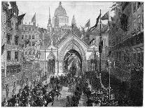 The Procession at Ludgate Hill, Thanksgiving Day, London, 1900-N Chevalier-Framed Premier Image Canvas