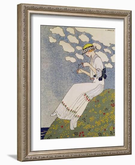 N'en Dites Rien, from the Gazette du Bon Ton No. 10, 1913-Georges Barbier-Framed Giclee Print