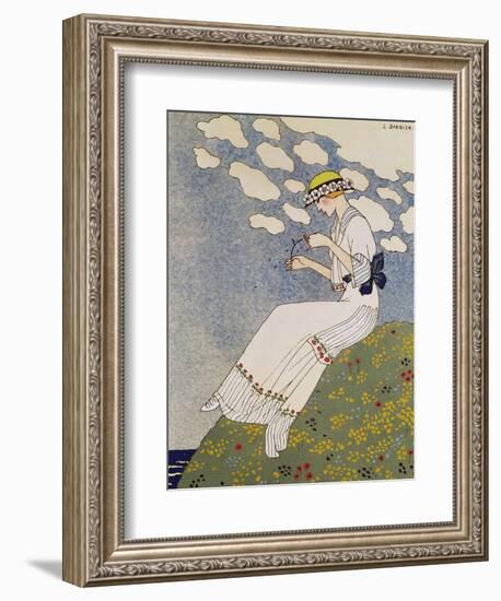 N'en Dites Rien, from the Gazette du Bon Ton No. 10, 1913-Georges Barbier-Framed Giclee Print