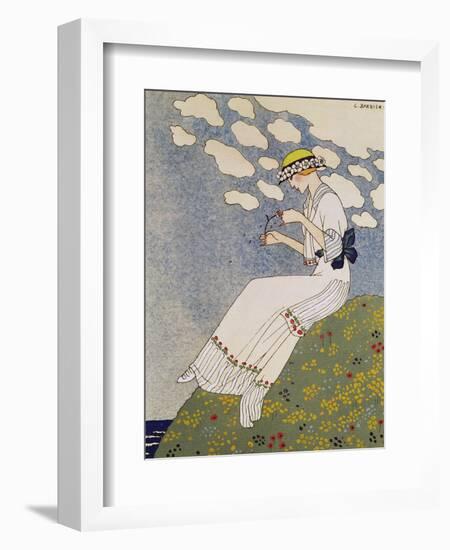 N'en Dites Rien, from the Gazette du Bon Ton No. 10, 1913-Georges Barbier-Framed Giclee Print