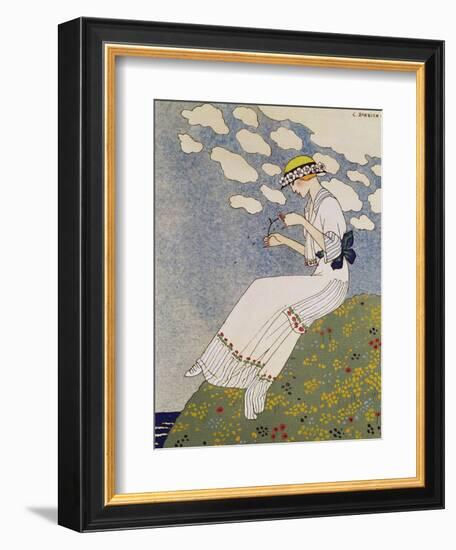 N'en Dites Rien, from the Gazette du Bon Ton No. 10, 1913-Georges Barbier-Framed Giclee Print