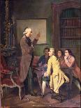A Lesson with Abbe Charles Michel de L'Epee after a Painting by F. Peyson-N. Ginouvier-Giclee Print
