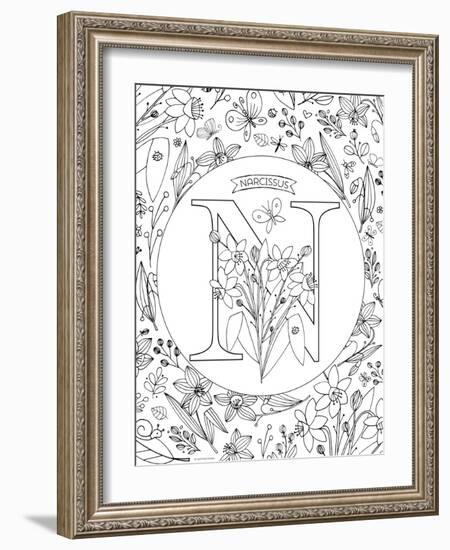 N is for Narcissus-Heather Rosas-Framed Art Print