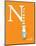 N is for Neck (orange)-Theodor (Dr. Seuss) Geisel-Mounted Art Print