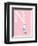 N is for Neck (pink)-Theodor (Dr. Seuss) Geisel-Framed Art Print