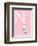 N is for Neck (pink)-Theodor (Dr. Seuss) Geisel-Framed Art Print