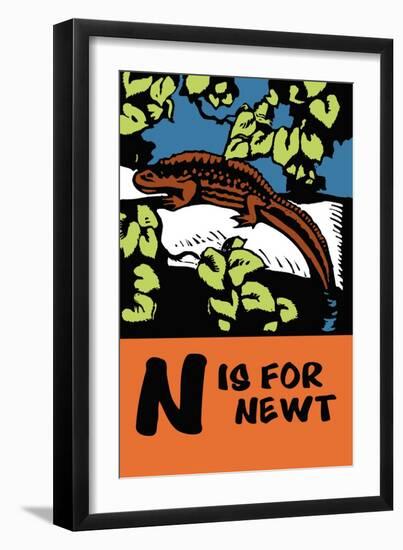 N is for Newt-Charles Buckles Falls-Framed Premium Giclee Print