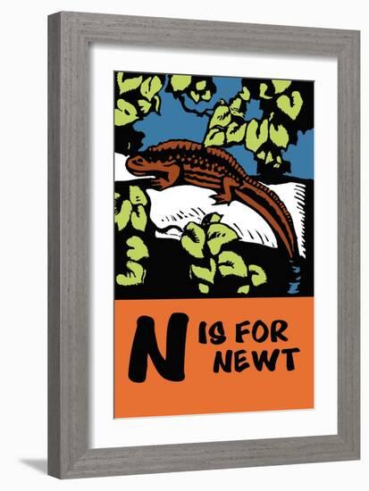 N is for Newt-Charles Buckles Falls-Framed Art Print