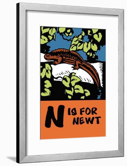 N is for Newt-Charles Buckles Falls-Framed Art Print