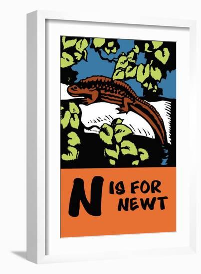 N is for Newt-Charles Buckles Falls-Framed Art Print