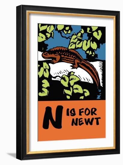 N is for Newt-Charles Buckles Falls-Framed Art Print