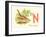 N is for Nightingale-null-Framed Art Print