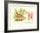 N is for Nightingale-null-Framed Art Print