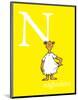 N is for Nightshirt (yellow)-Theodor (Dr. Seuss) Geisel-Mounted Art Print