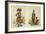 N'Pae a Young Zulu in Gala Dress and Two of King Panda-George French Angas-Framed Giclee Print