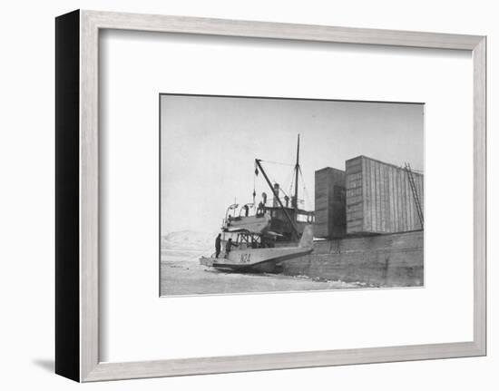 'N24 on the Derricks of the Hobby at Kings' Bay', c1925, (1928)-Unknown-Framed Photographic Print
