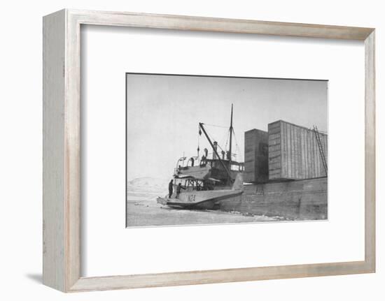 'N24 on the Derricks of the Hobby at Kings' Bay', c1925, (1928)-Unknown-Framed Photographic Print