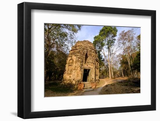 N7 Tower, Sambor Prei Kuk, South Group Temples-Nathalie Cuvelier-Framed Photographic Print