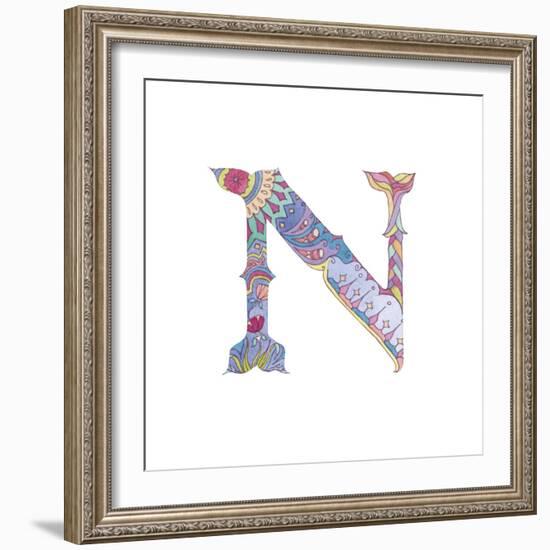 N-Green Girl-Framed Giclee Print