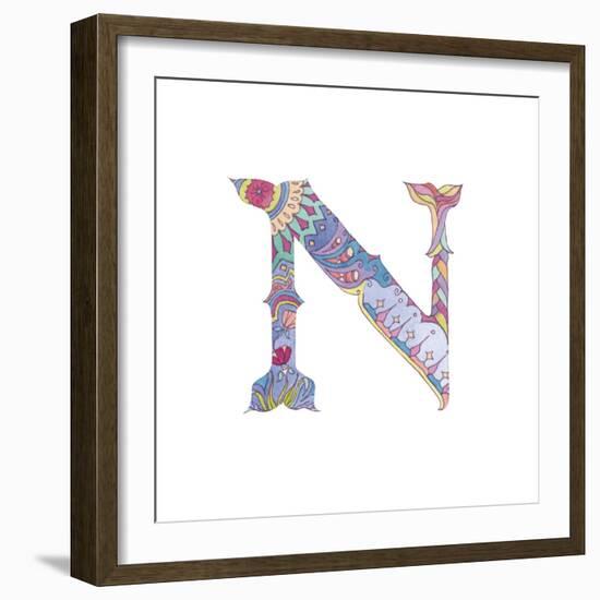 N-Green Girl-Framed Giclee Print