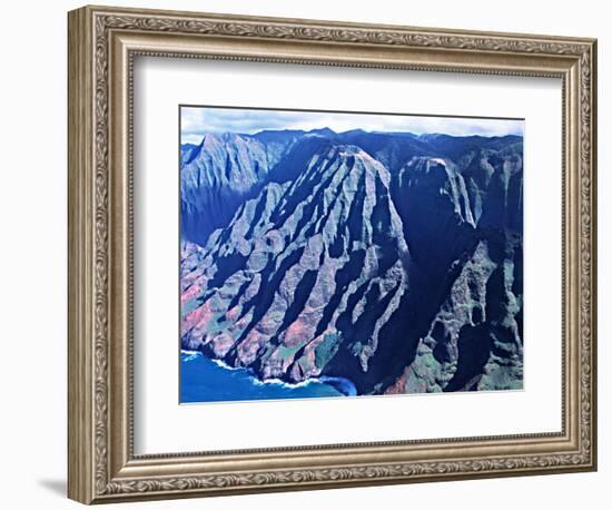 Na Pali Coast, Kauai, Hawaii, USA-Charles Sleicher-Framed Photographic Print