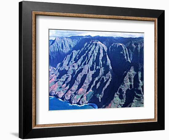 Na Pali Coast, Kauai, Hawaii, USA-Charles Sleicher-Framed Photographic Print