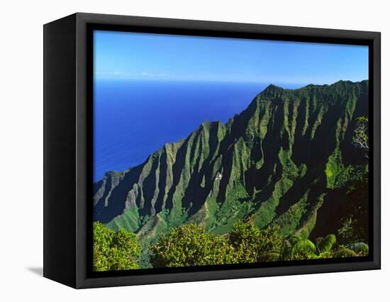 Na Pali Coast, Kauai, Hawaii, USA-Charles Sleicher-Framed Premier Image Canvas