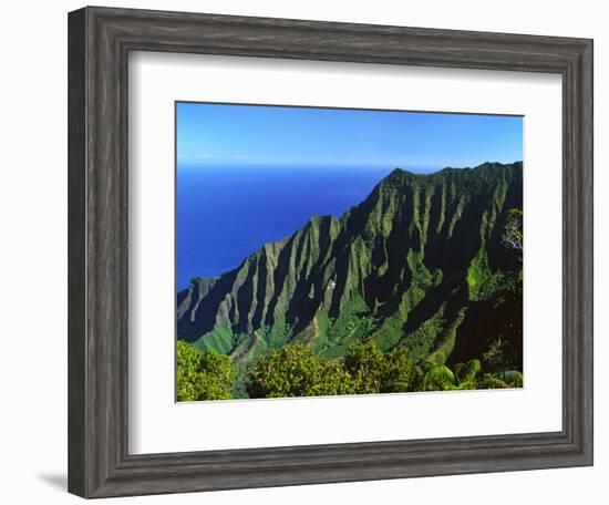 Na Pali Coast, Kauai, Hawaii, USA-Charles Sleicher-Framed Photographic Print