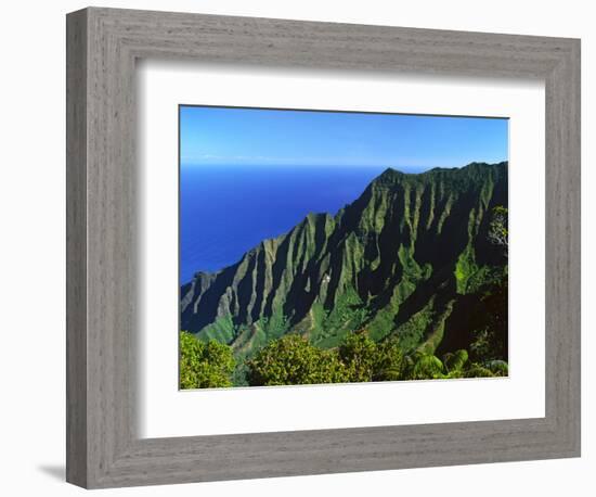 Na Pali Coast, Kauai, Hawaii, USA-Charles Sleicher-Framed Photographic Print