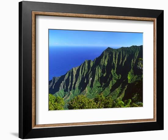 Na Pali Coast, Kauai, Hawaii, USA-Charles Sleicher-Framed Photographic Print